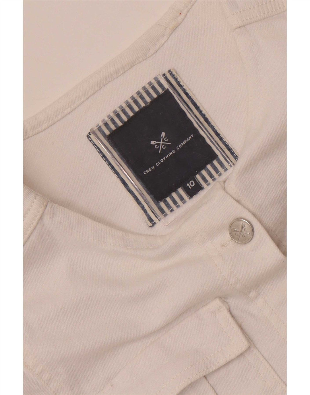 Damska kurtka dżinsowa Crew Clothing UK 10, mała, biała