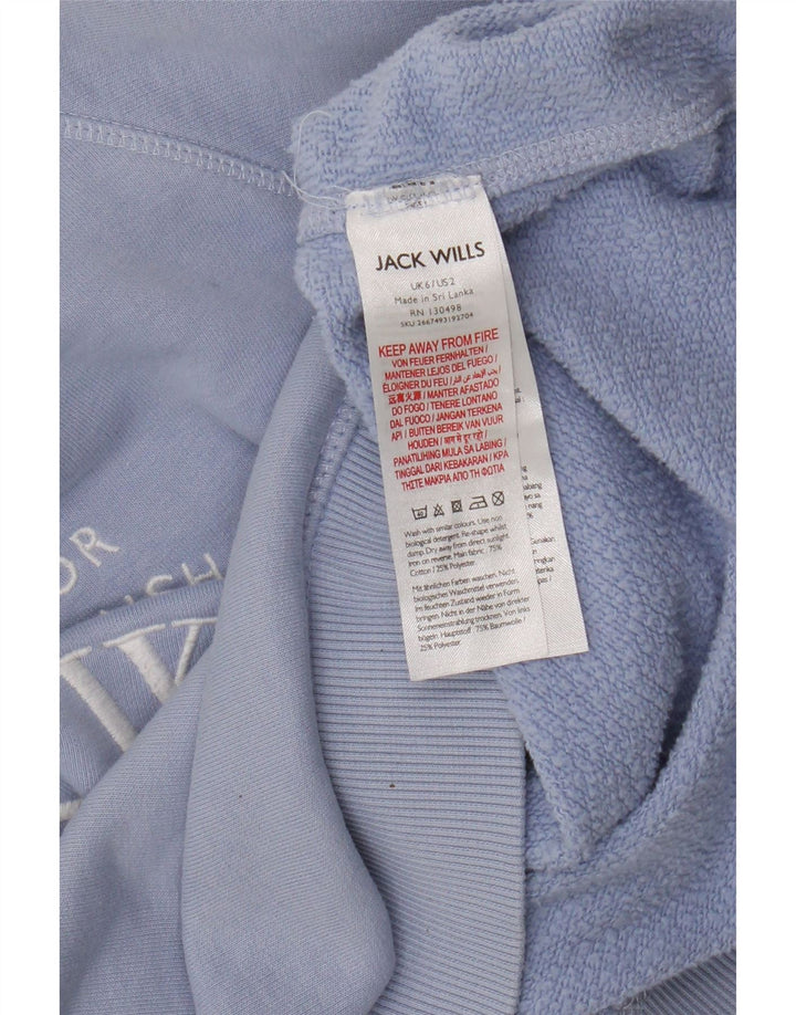 Damska bluza oversize Jack Wills z grafiką UK 6 XS, niebieska, bawełniana