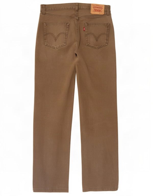 Męskie dżinsy Levi's 751 Straight W32 L30 Brązowa bawełna