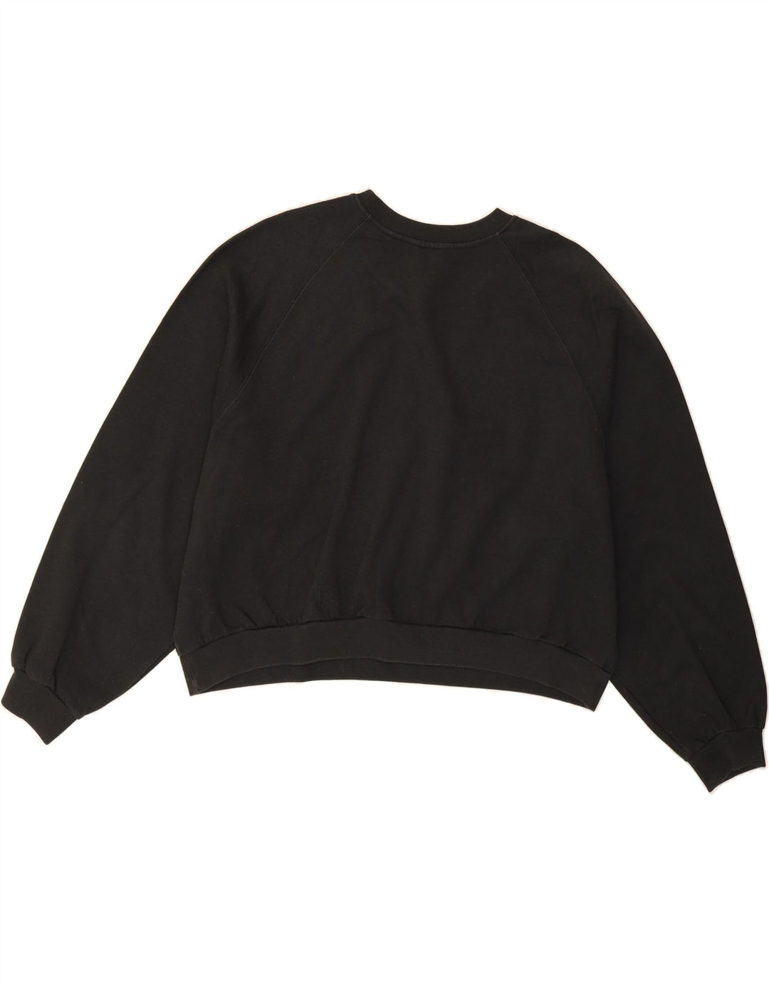 LEVI'S Womens Oversized Crop Sweatshirt Jumper UK 18 XL Black Vintage Levi's and Second-Hand Levi's from Messina Hembry 