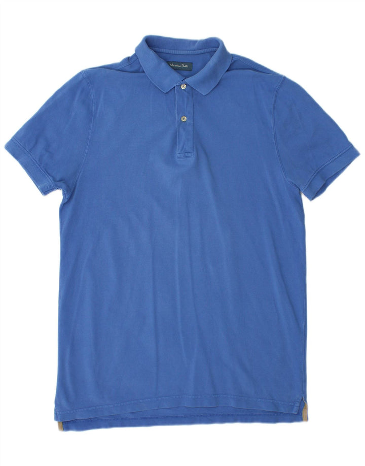 Męska koszulka polo MASSIMO DUTTI w kolorze średnioniebieskim