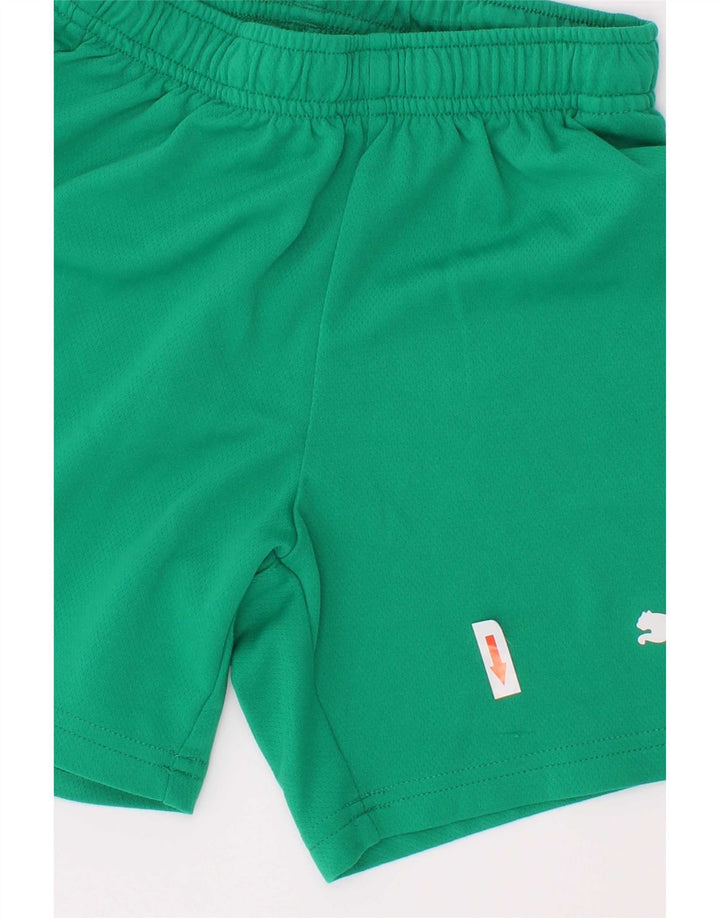 Chłopięce spodenki sportowe Puma 7-8 lat Zielony poliester