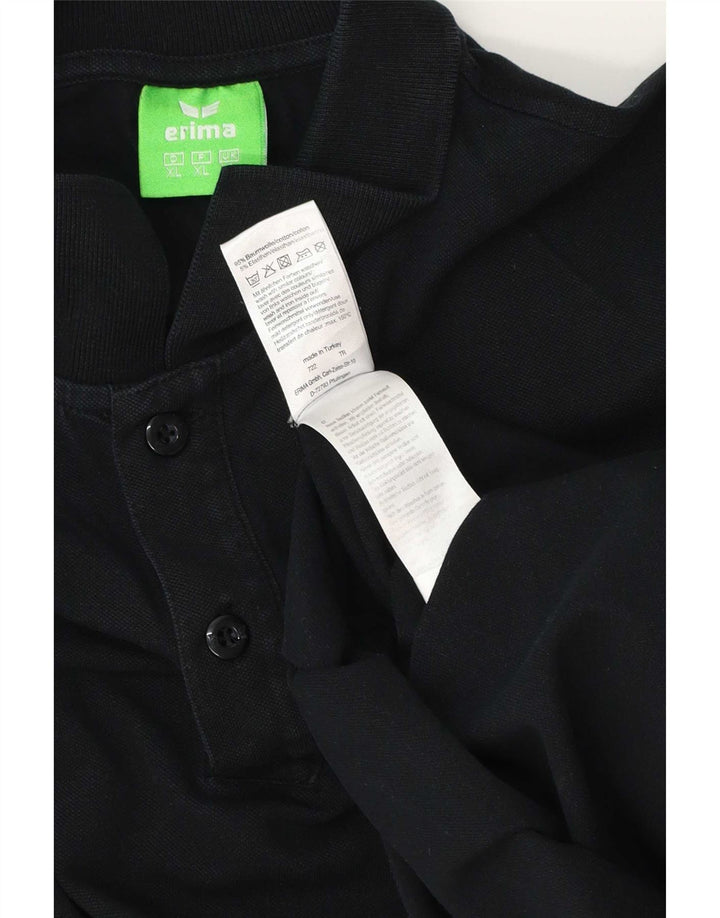Męska koszulka polo Erima XL, czarna, bawełniana