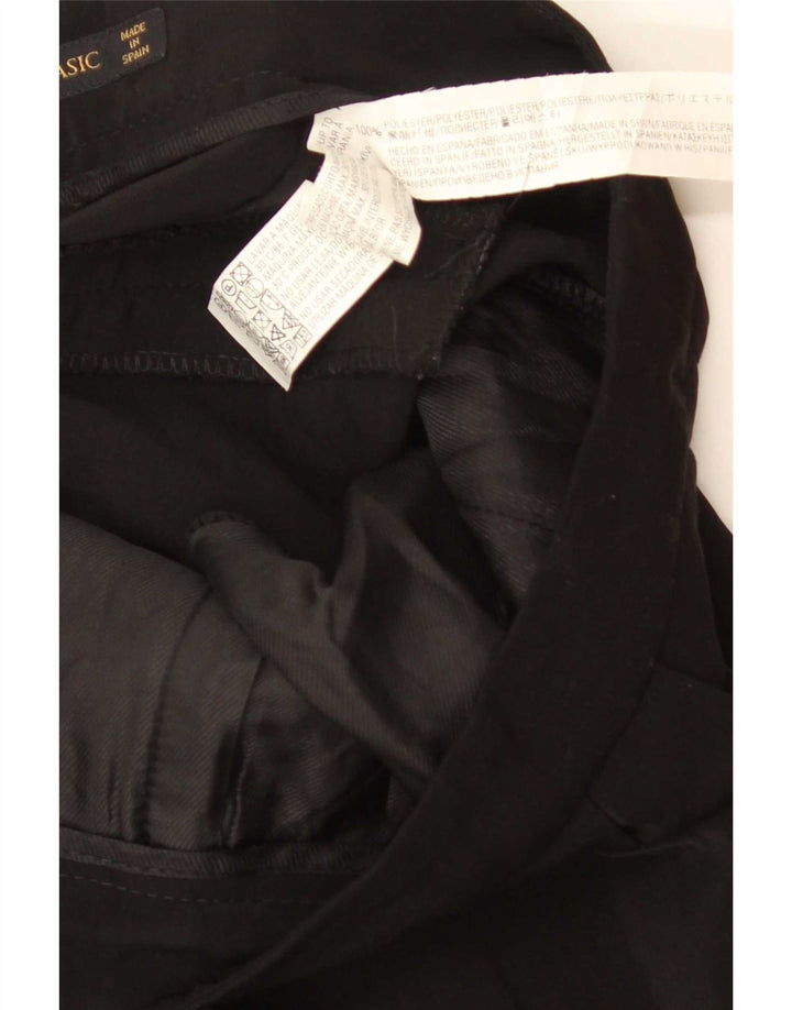 Spodnie damskie Zara Pegged Casual, średnie W28 L32, czarny poliester