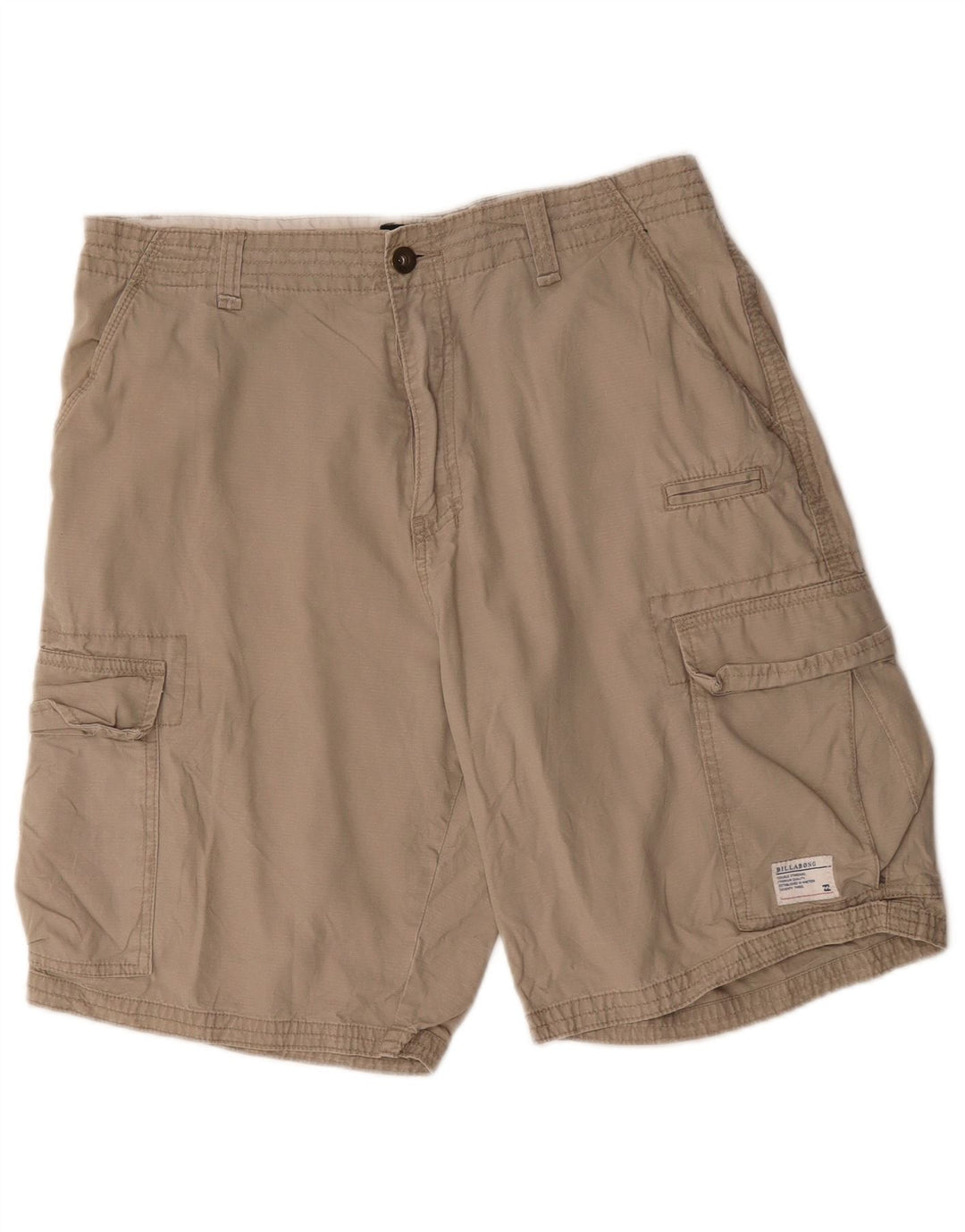 Męskie spodenki cargo Billabong W34, duże, beżowe, bawełniane