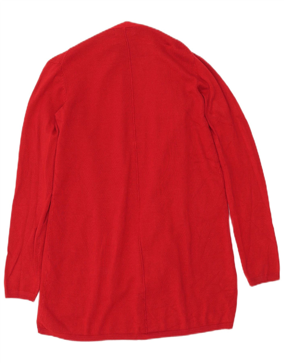 Sweter damski Zara z otwartym kardiganem UK 10 Small Red Wiskoza