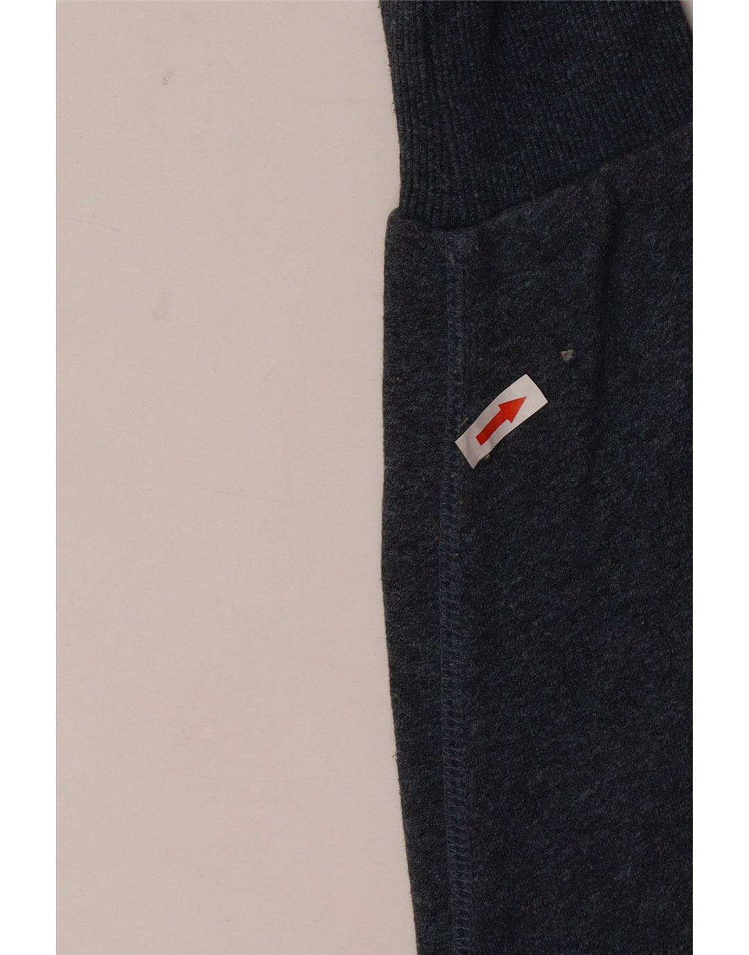 Męski sweter z grafiką Superdry, bawełniany, średnioszary, z blokami kolorów