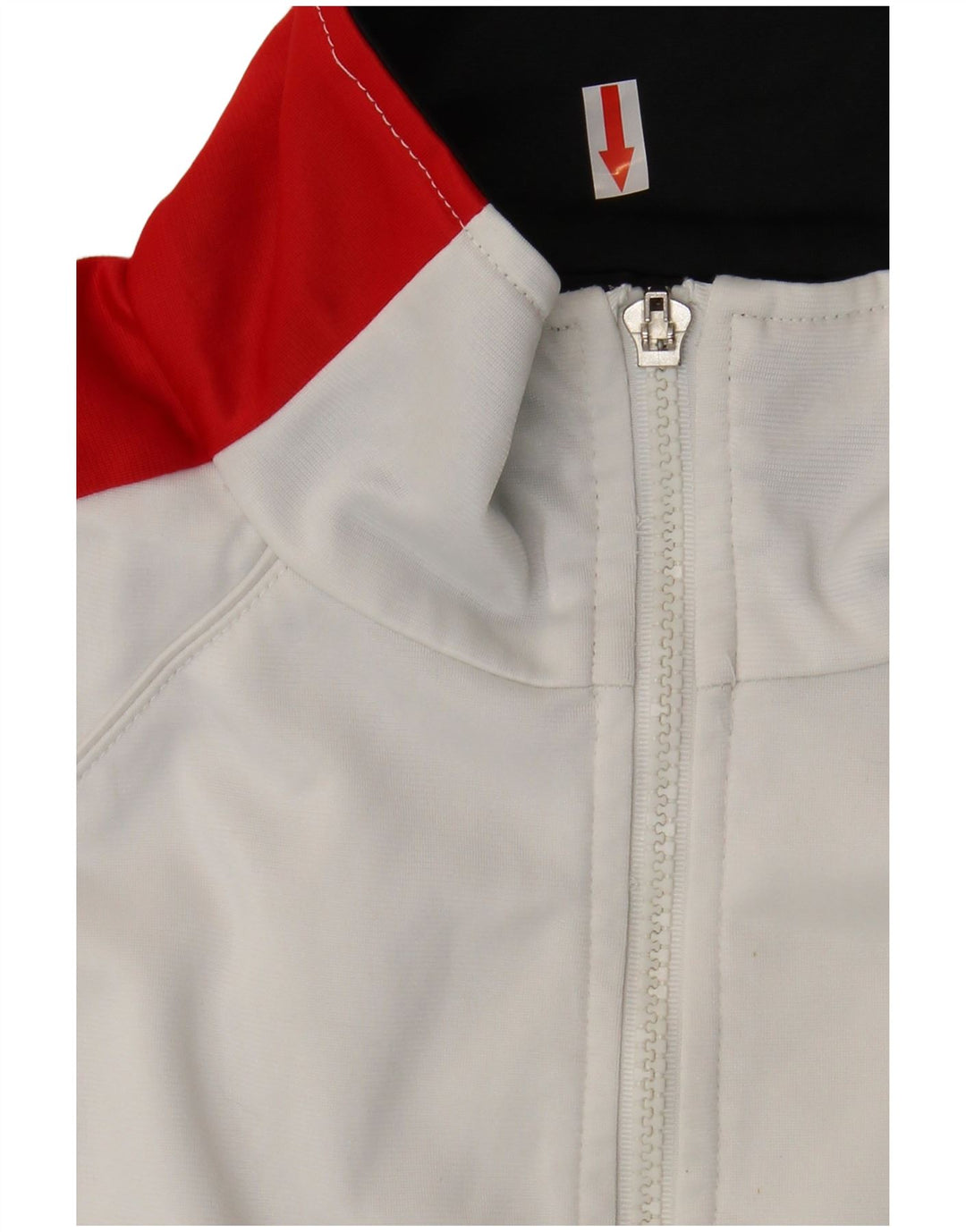 Męska kurtka dresowa Lotto, duża, biała, poliestrowa z blokami kolorów