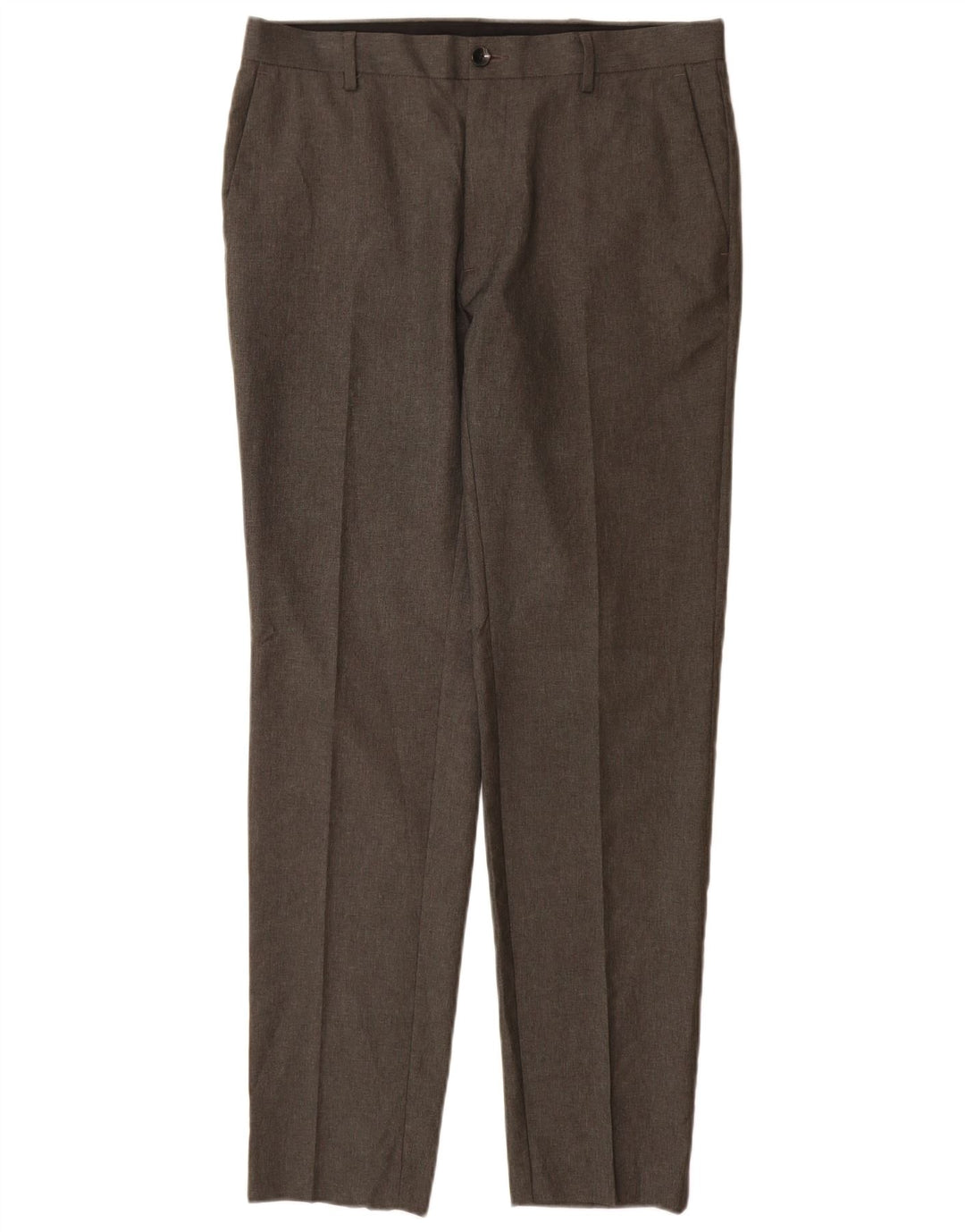 Męskie spodnie typu skinny casual Marks & Spencer W32 L31 Szary poliester