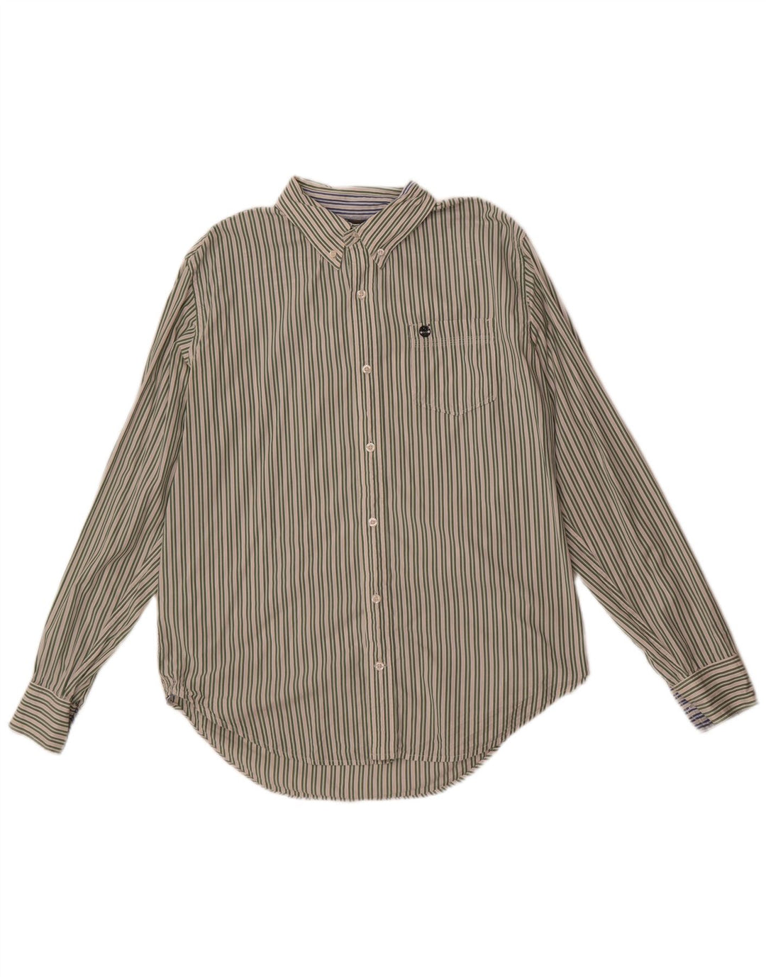 Koszula męska Timberland Slim Fit, duża, bawełniana w zielone paski