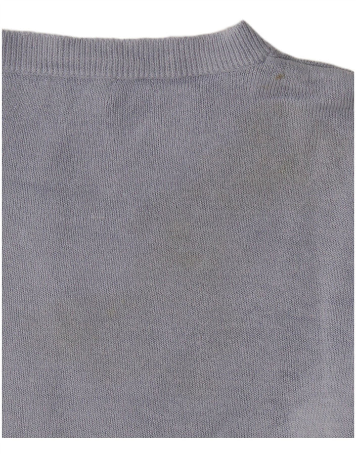 Marks & Spencer Damski sweter oversize z okrągłym dekoltem, UK 10, mały niebieski