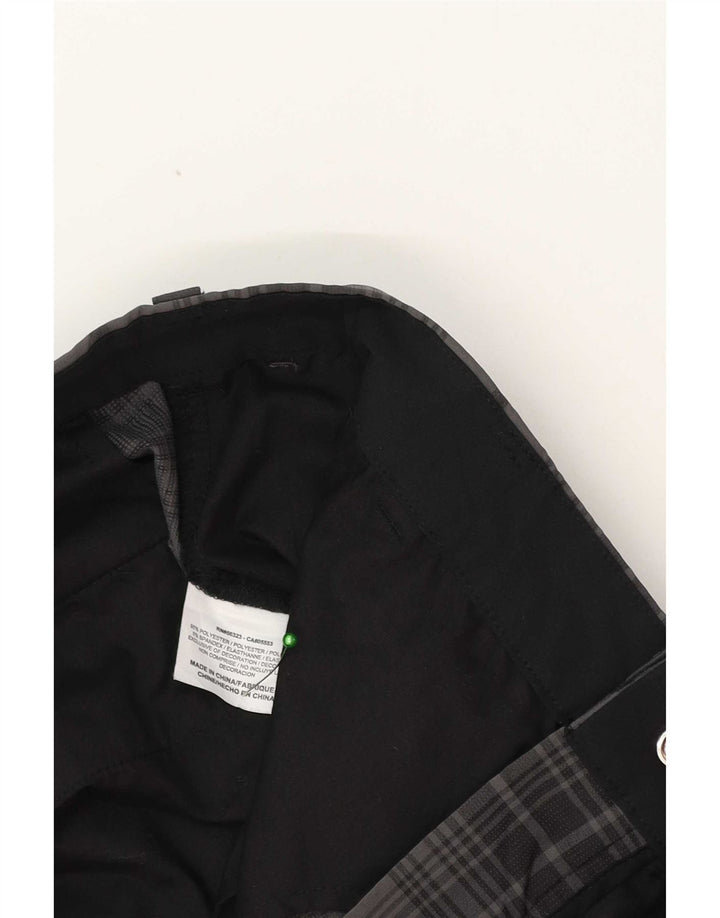 Męskie spodnie chino Nike Dri Fit Straight W34 L31 Szary poliester w kratkę