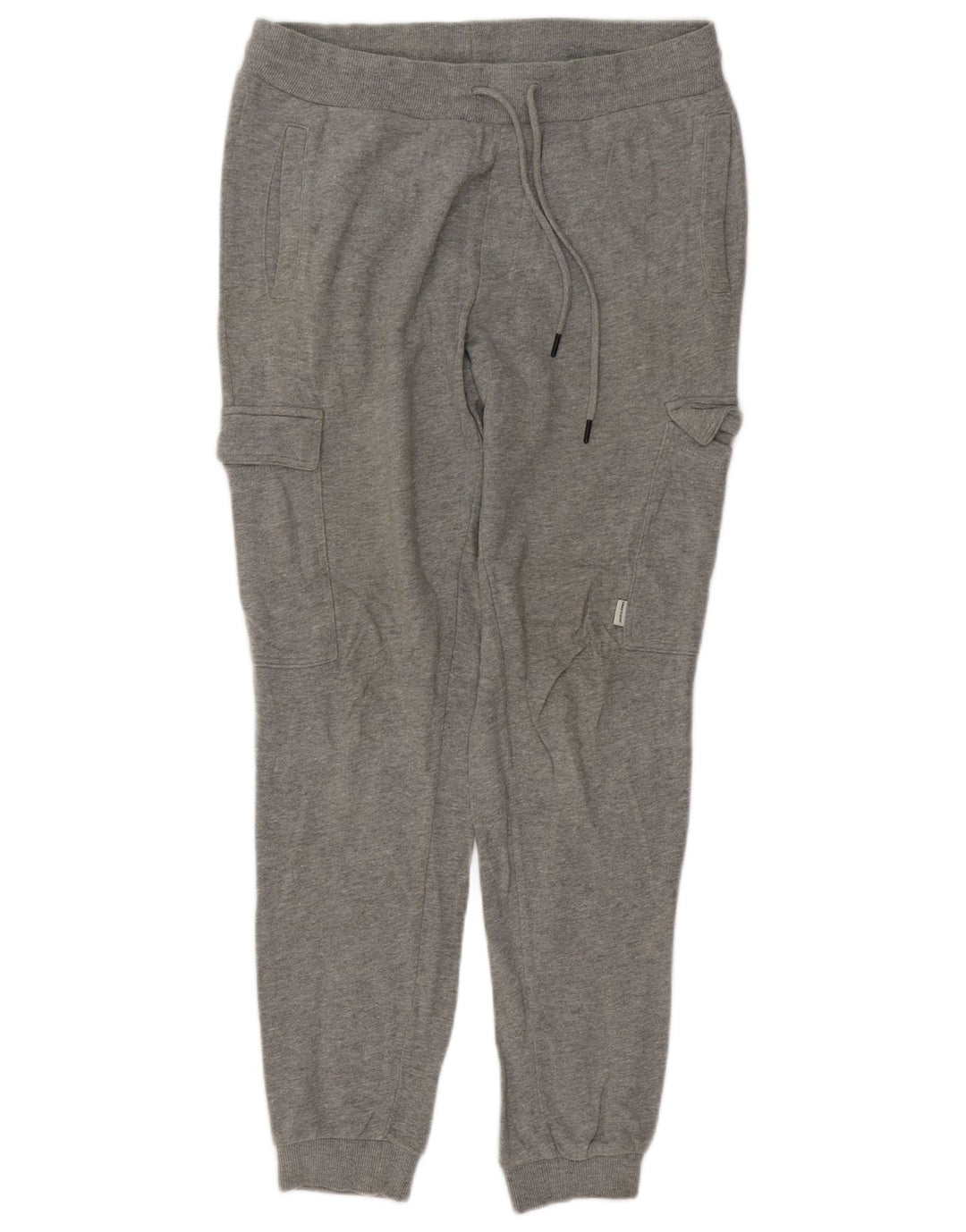 Męskie spodnie dresowe JACK & JONES Cargo Joggers Średnioszary, bawełniany