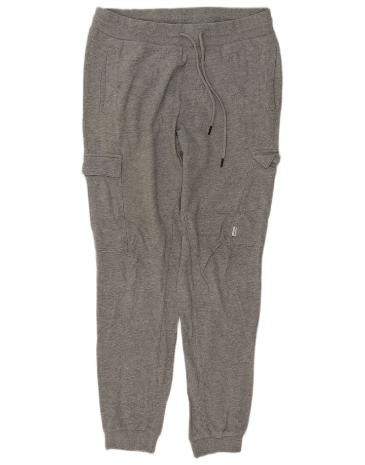 Męskie spodnie dresowe JACK & JONES Cargo Joggers Średnioszary, bawełniany