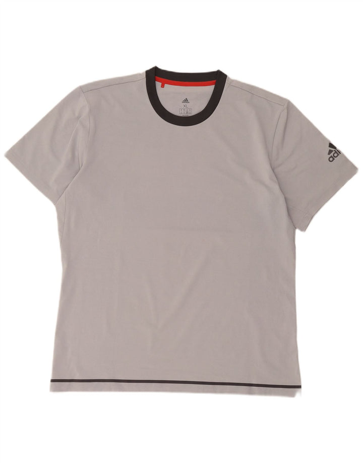 Adidas Męska koszulka graficzna Top XL Szary poliester
