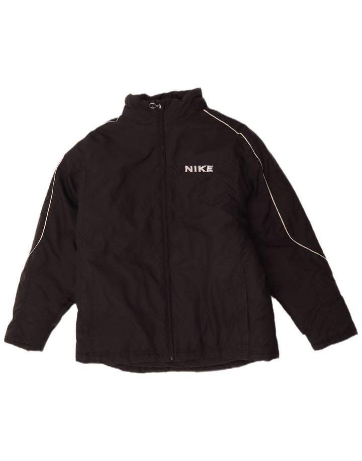 Chłopięca wyściełana kurtka Nike z grafiką, 13-14 lat, XL, czarna, poliestrowa
