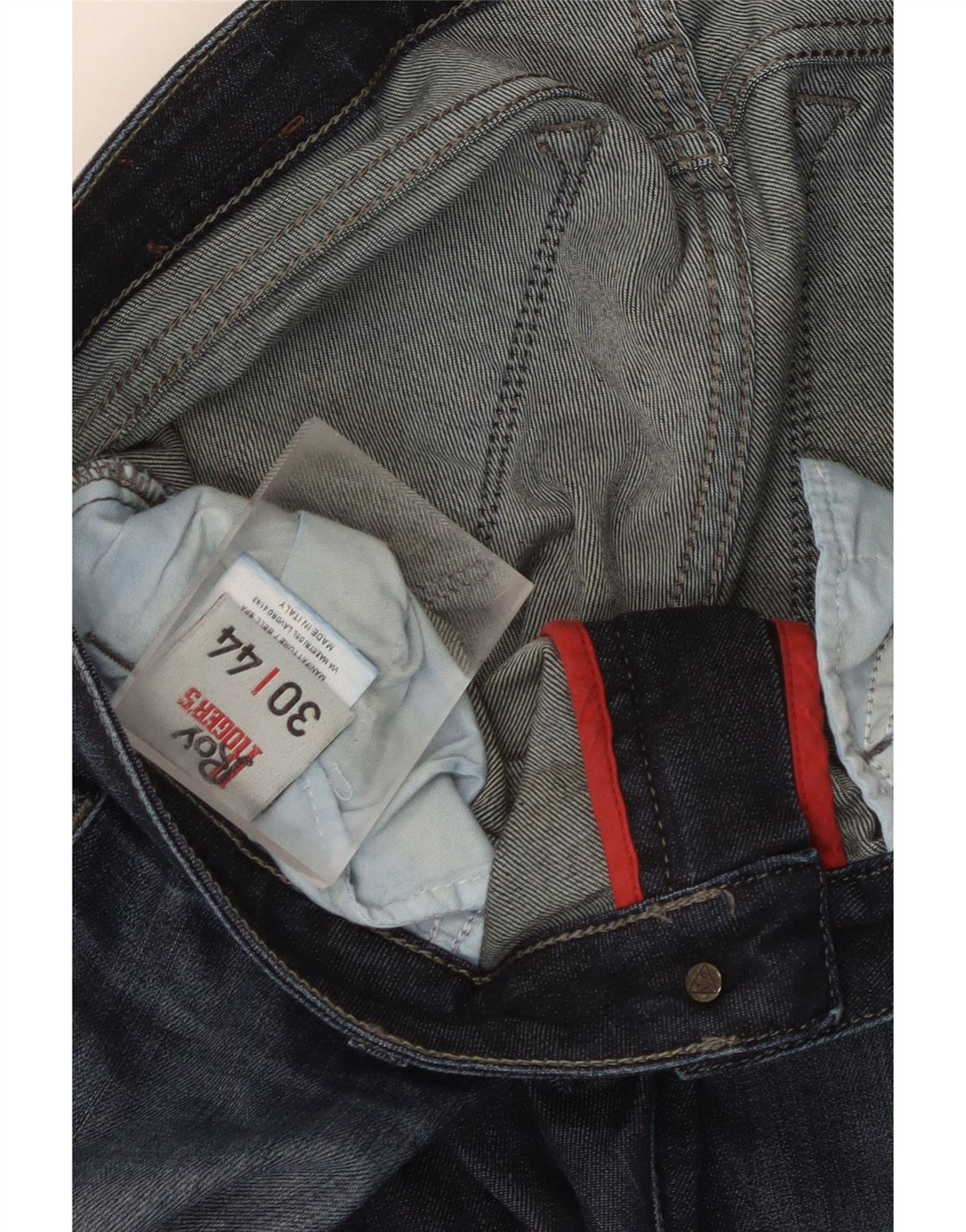 Damskie jeansy slim Roy Rogers W30 L28 Niebieskie bawełniane