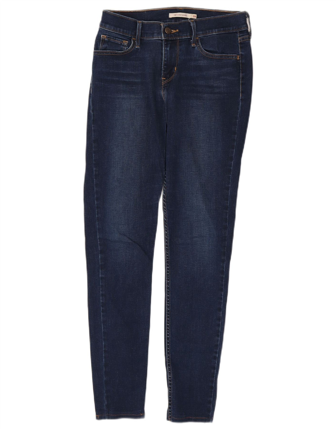 Damskie jeansy Levi's 710 Super Skinny W28 L29 Granatowe