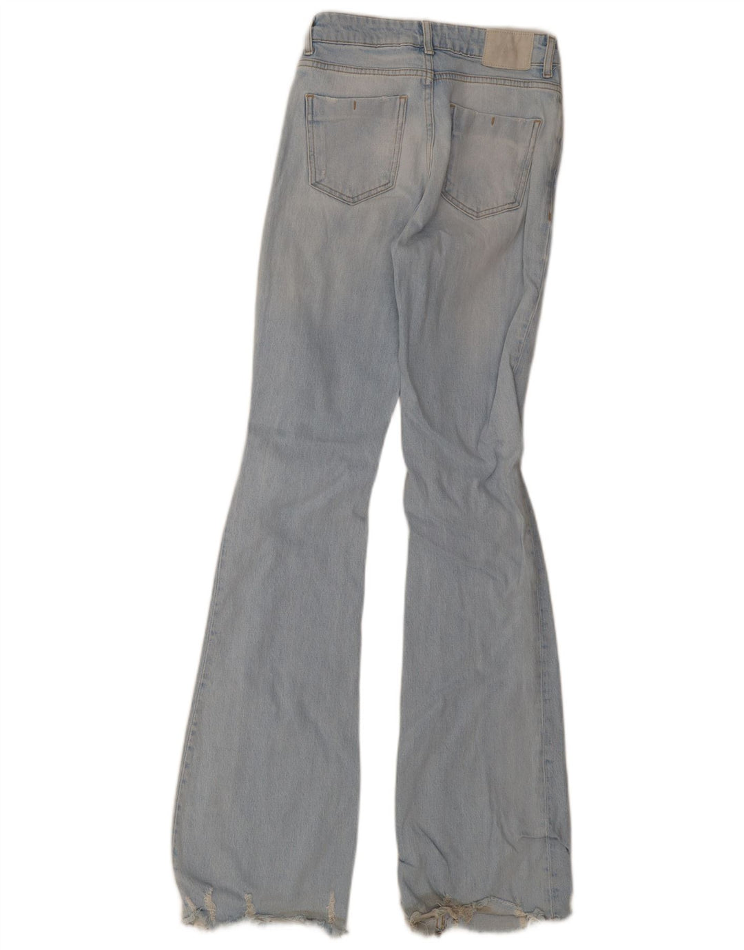 Dżinsy Zara Damskie Tall Distressed Flared EU 34 2XS W24 L36 Niebieskie