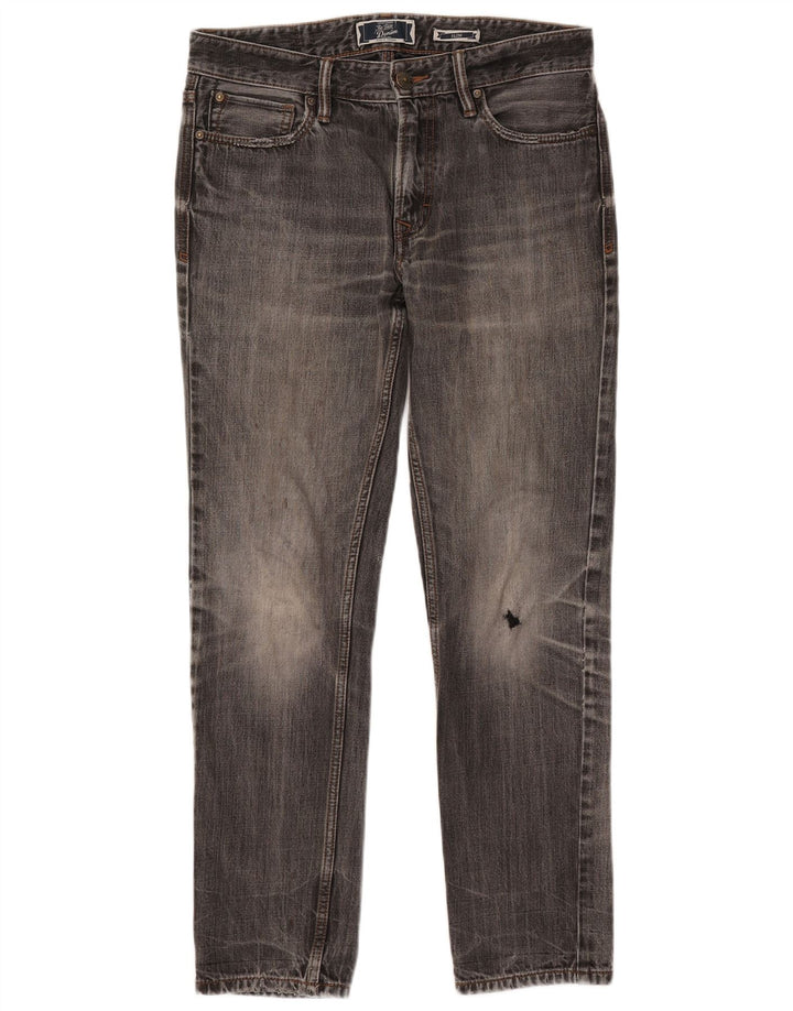 Damskie jeansy slim fit FAT FACE W30 L29 Szara bawełna