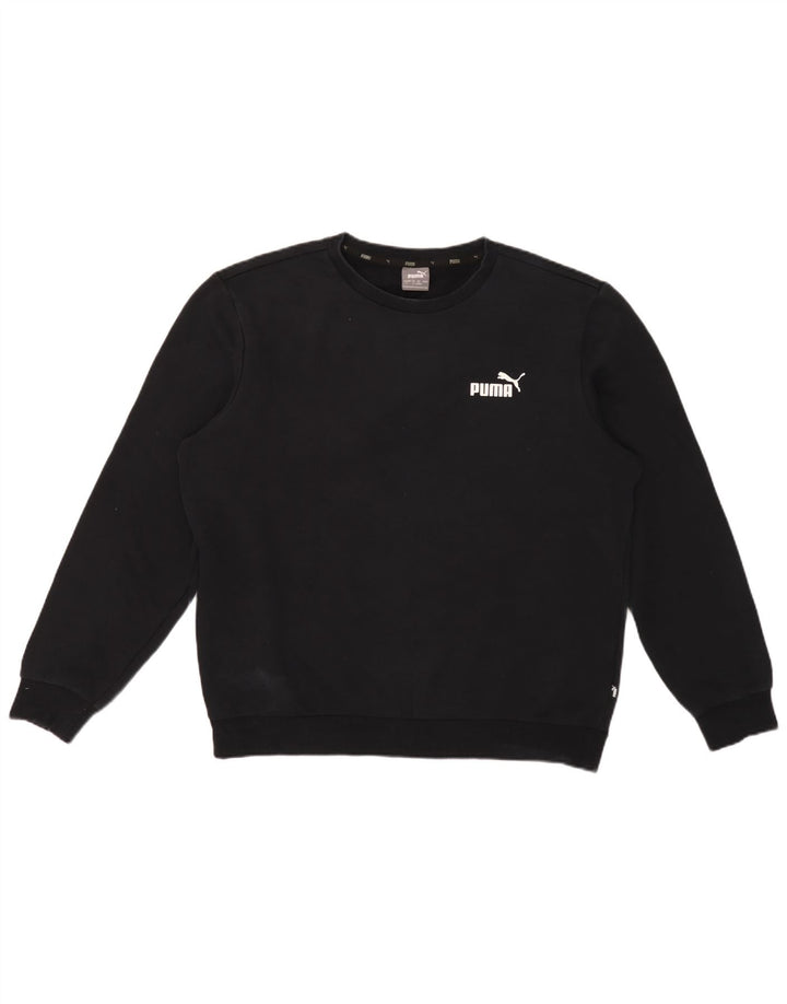 Męska bluza Puma Sweter, duża, czarna, bawełniana