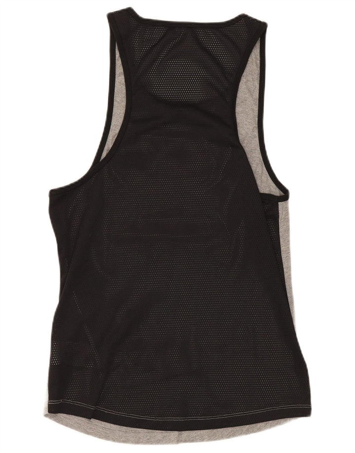 Męska kamizelka z grafiką Jack & Jones, mała, szara, nakrapiana bawełna