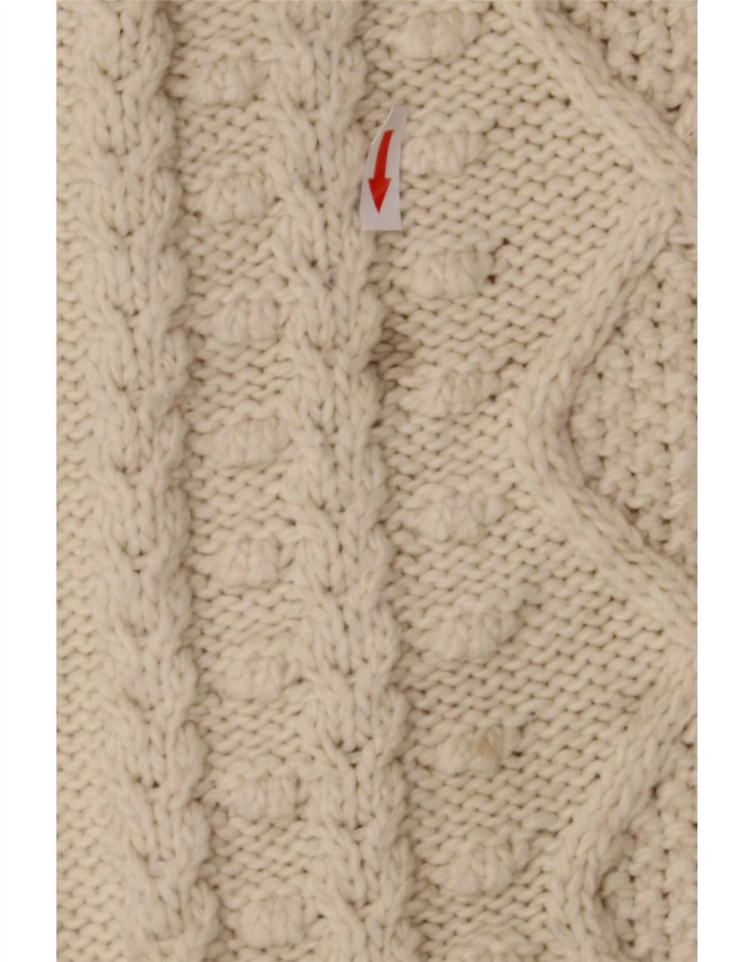 Damski sweter oversize z golfem Zara UK 16, duży, beżowy
