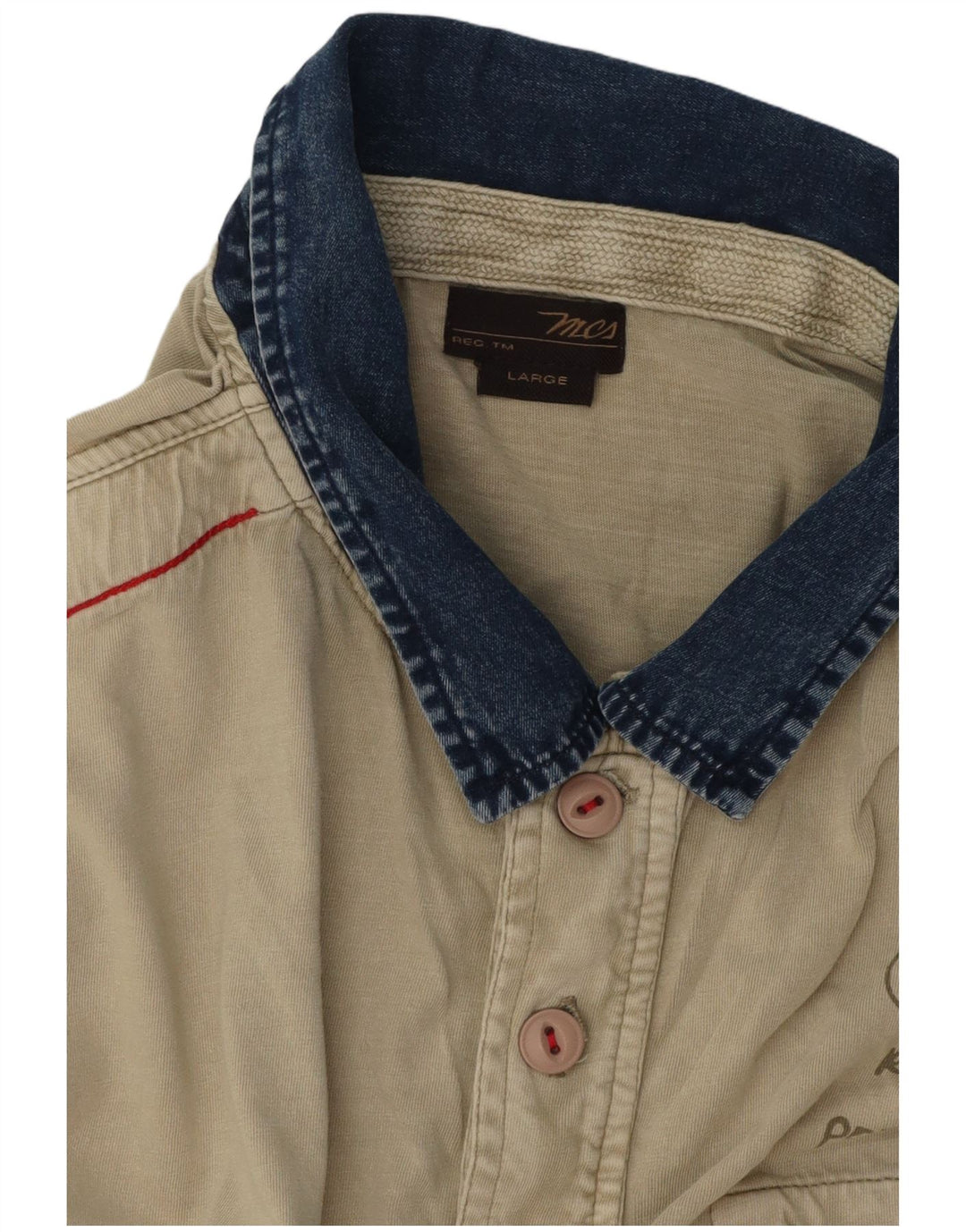 Męska koszulka polo Marlboro Classics z grafiką, duża, zielona, z blokami kolorów