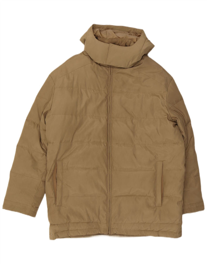 Męska ocieplana kurtka z kapturem Paul & Shark, UK 42 XL, khaki, poliester
