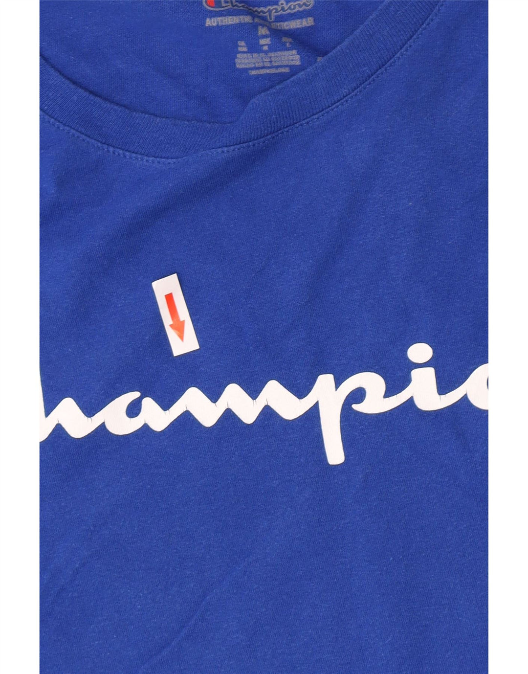 Męski T-shirt Champion z grafiką, średni niebieski