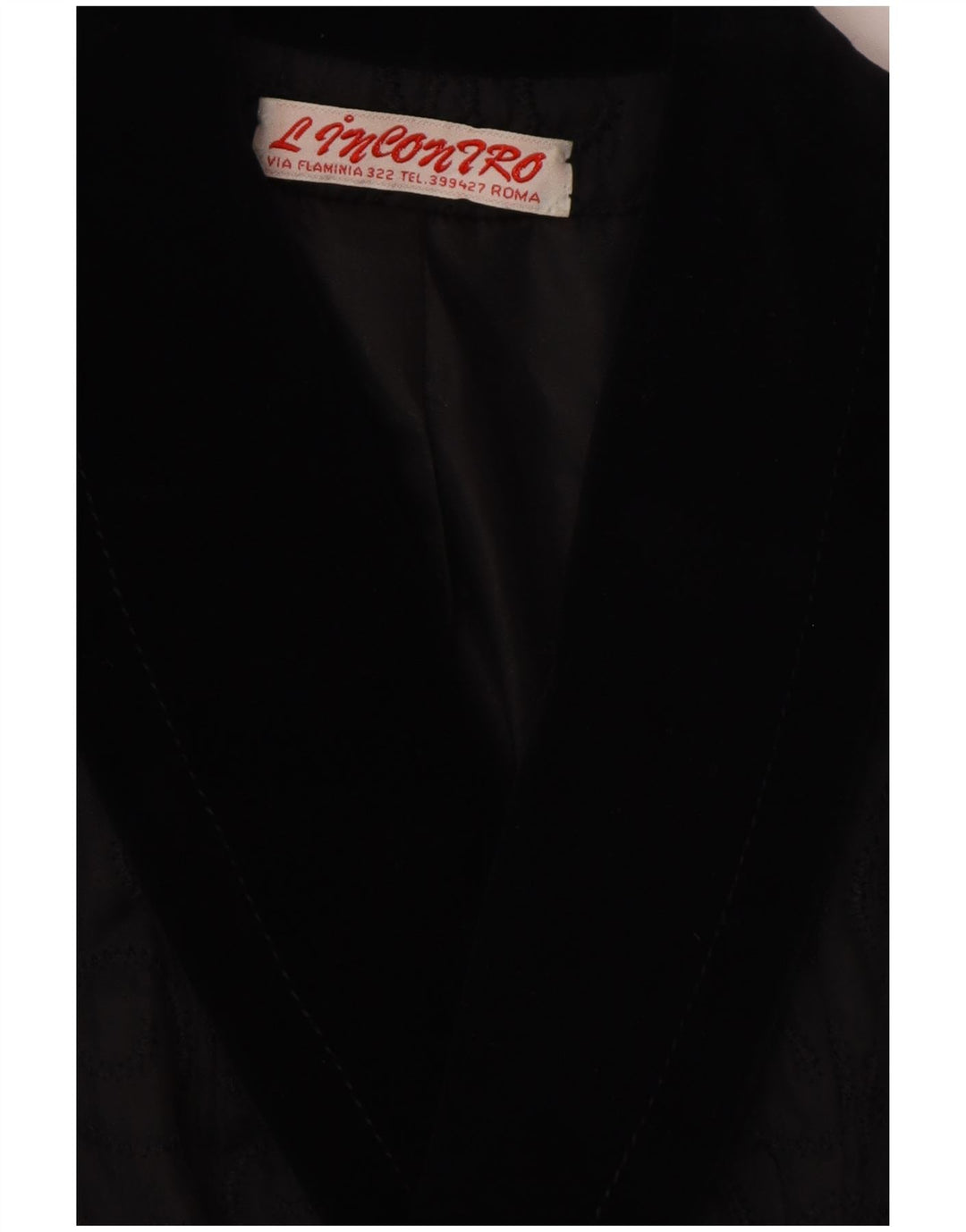 Damska marynarka dwurzędowa VINTAGE UK 14, średnia czarna paisley