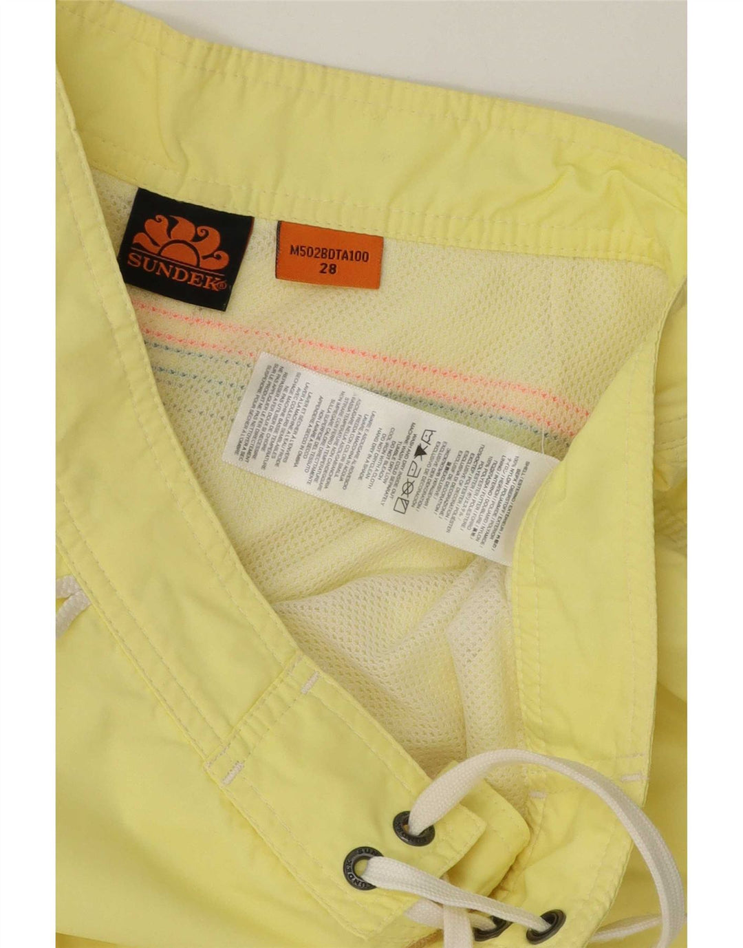 Męskie spodenki kąpielowe Sundek, mały, żółty nylon