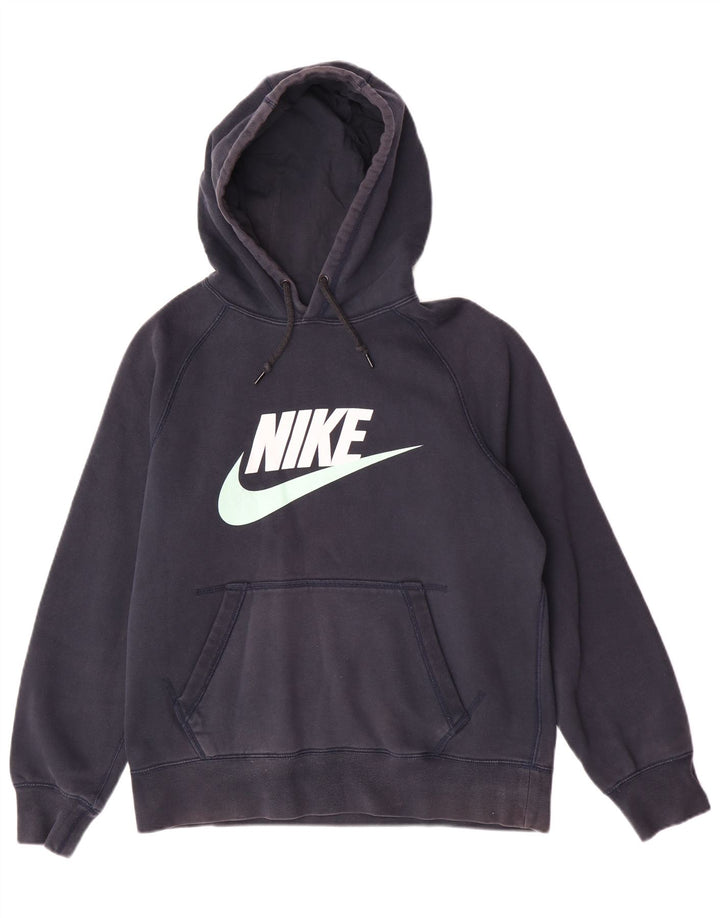 Męski sweter z kapturem Nike Graphic, średni granatowy, bawełniany