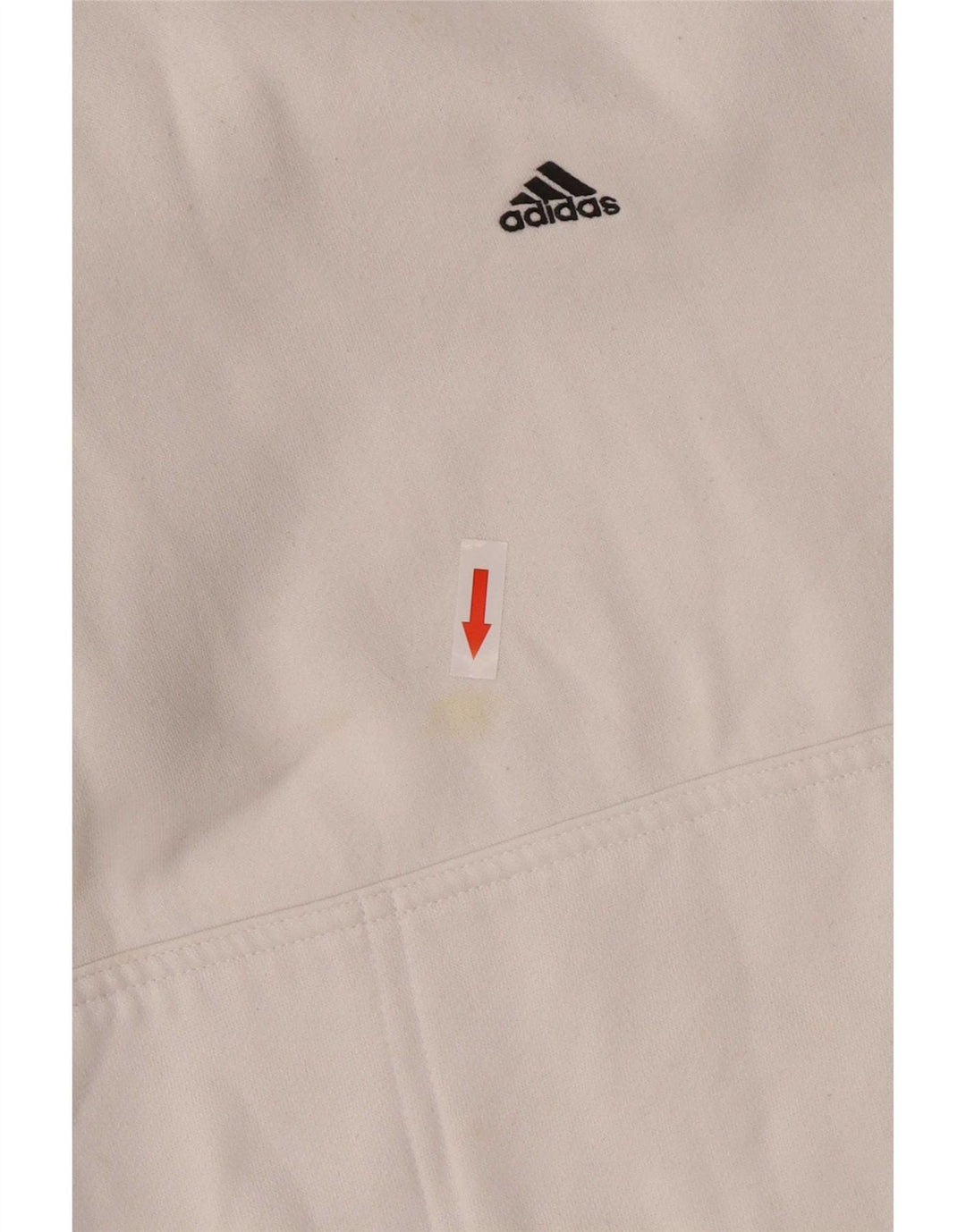 Męska bluza z kapturem Adidas, średnia biała bawełna