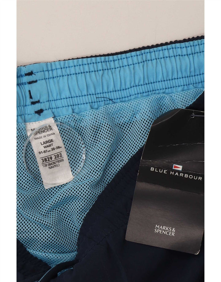 Męskie spodenki kąpielowe Marks & Spencer Blue Harbor, duże, granatowe