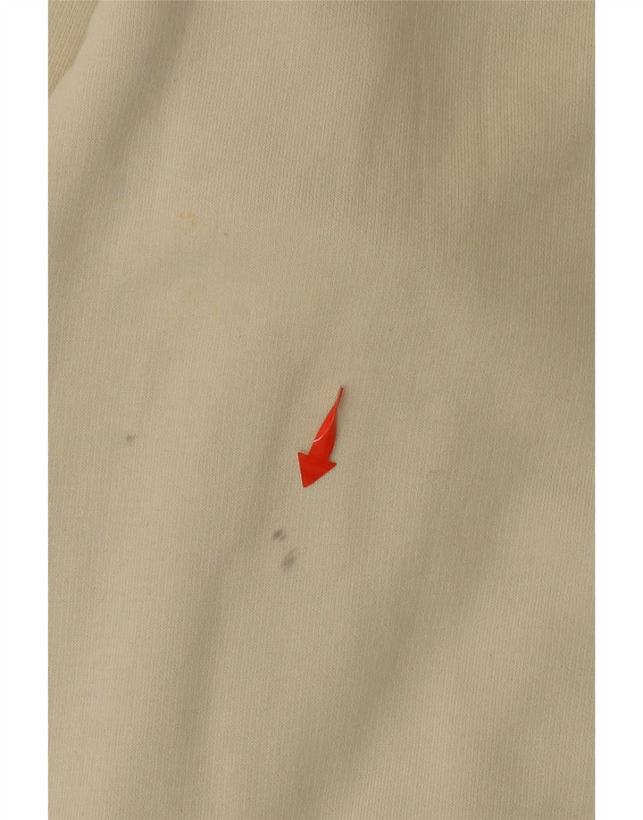 Męski sweter z kapturem NEW BALANCE o luźnym kroju, w kolorze średniego beżu, bawełniany