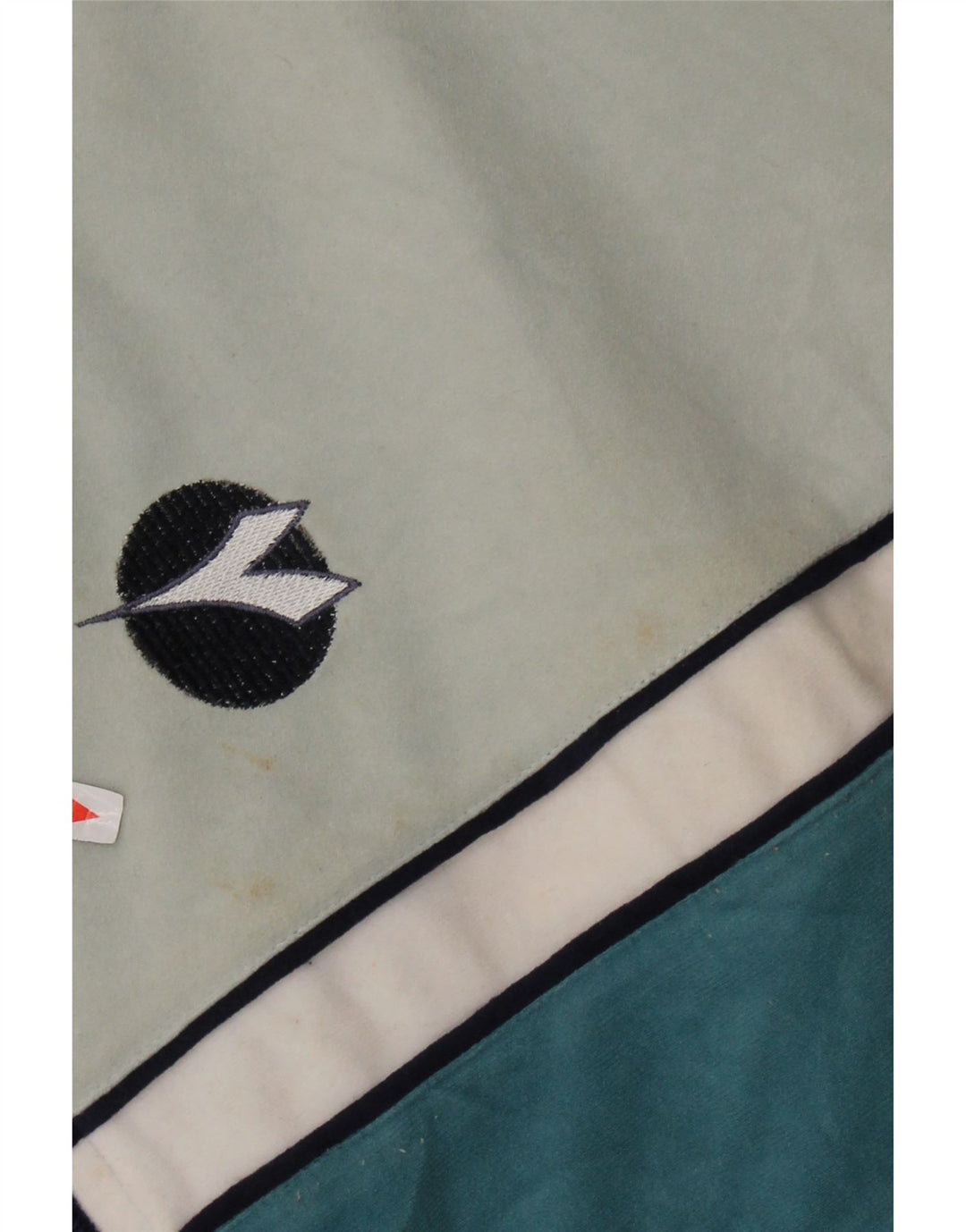 Męska kurtka dresowa DIADORA UK 42, duża, wielokolorowa, z blokami kolorów