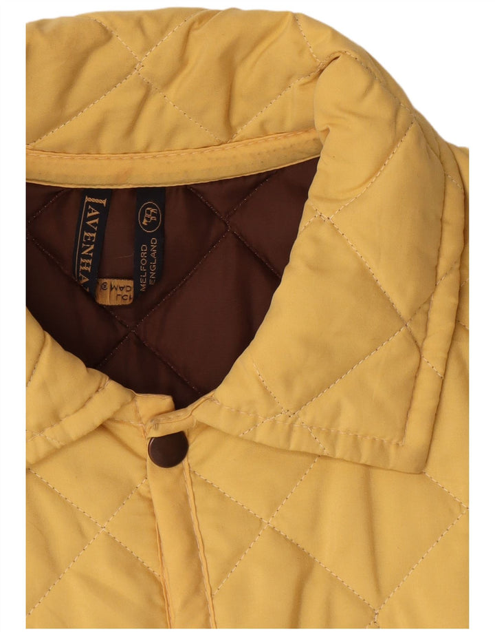 Męska pikowana kurtka Lavenham UK 38, średni żółty poliester