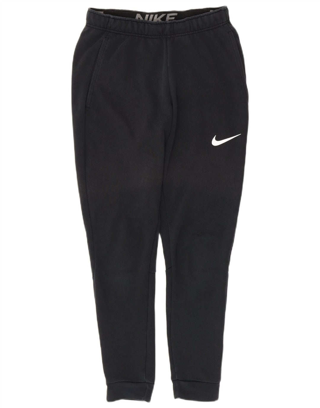 Męskie spodnie dresowe NIKE Dri Fit, małe, czarne, bawełniane