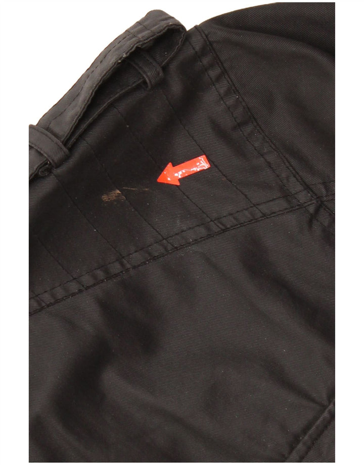 Vintage męska kurtka wojskowa UK 42 XL, czarna bawełna