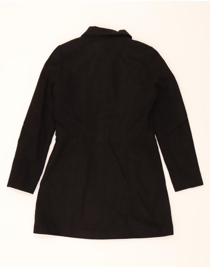 OASIS Womens Overcoat UK 14 Medium Black Polyester Vintage Oasis and Second-Hand Oasis from Messina Hembry 
