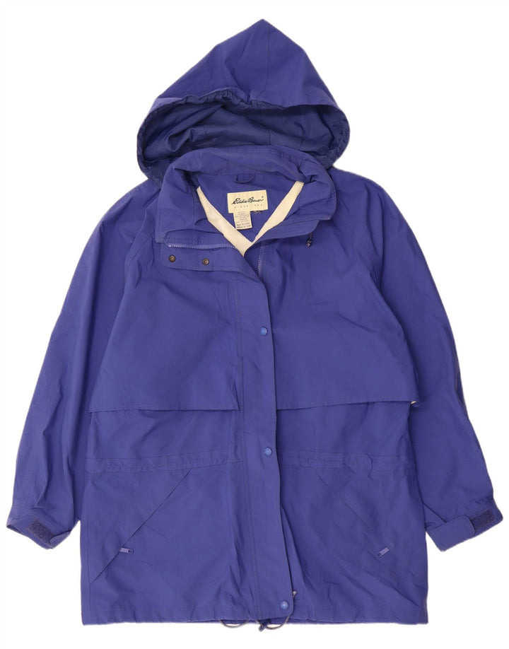 EDDIE BAUER Damski płaszcz wiatrówka z kapturem UK 20 2XL Niebieski poliester