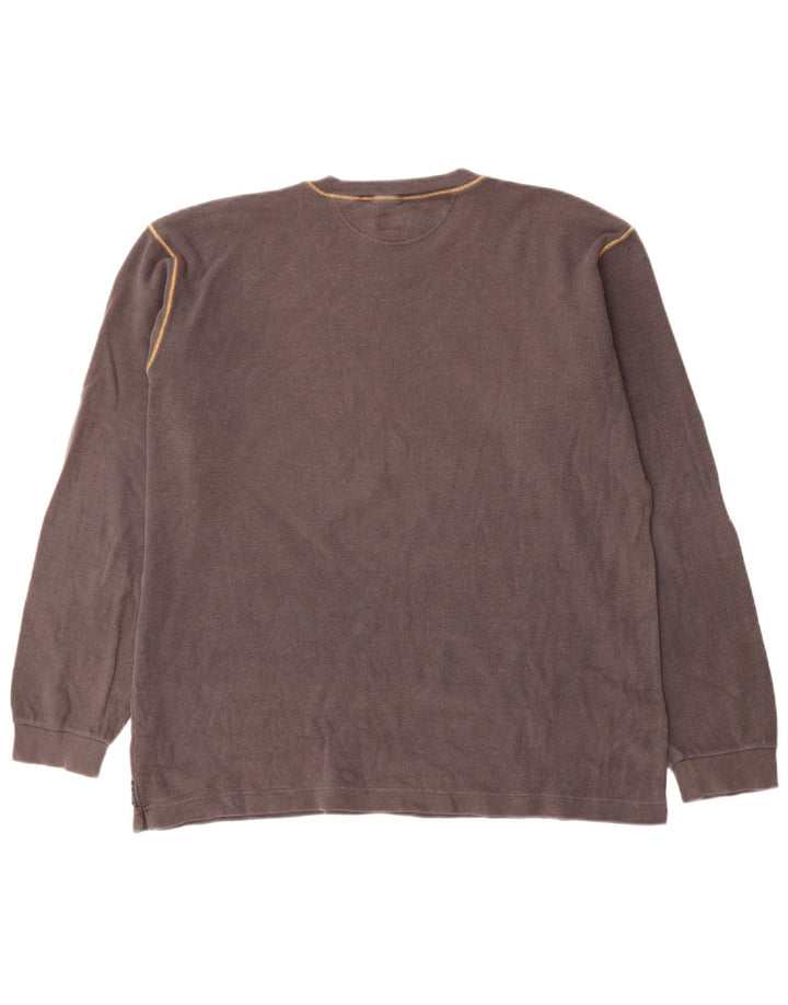 ARMANI JUNIOR Boys Top Long Sleeve 13-14 Years Grey Cotton