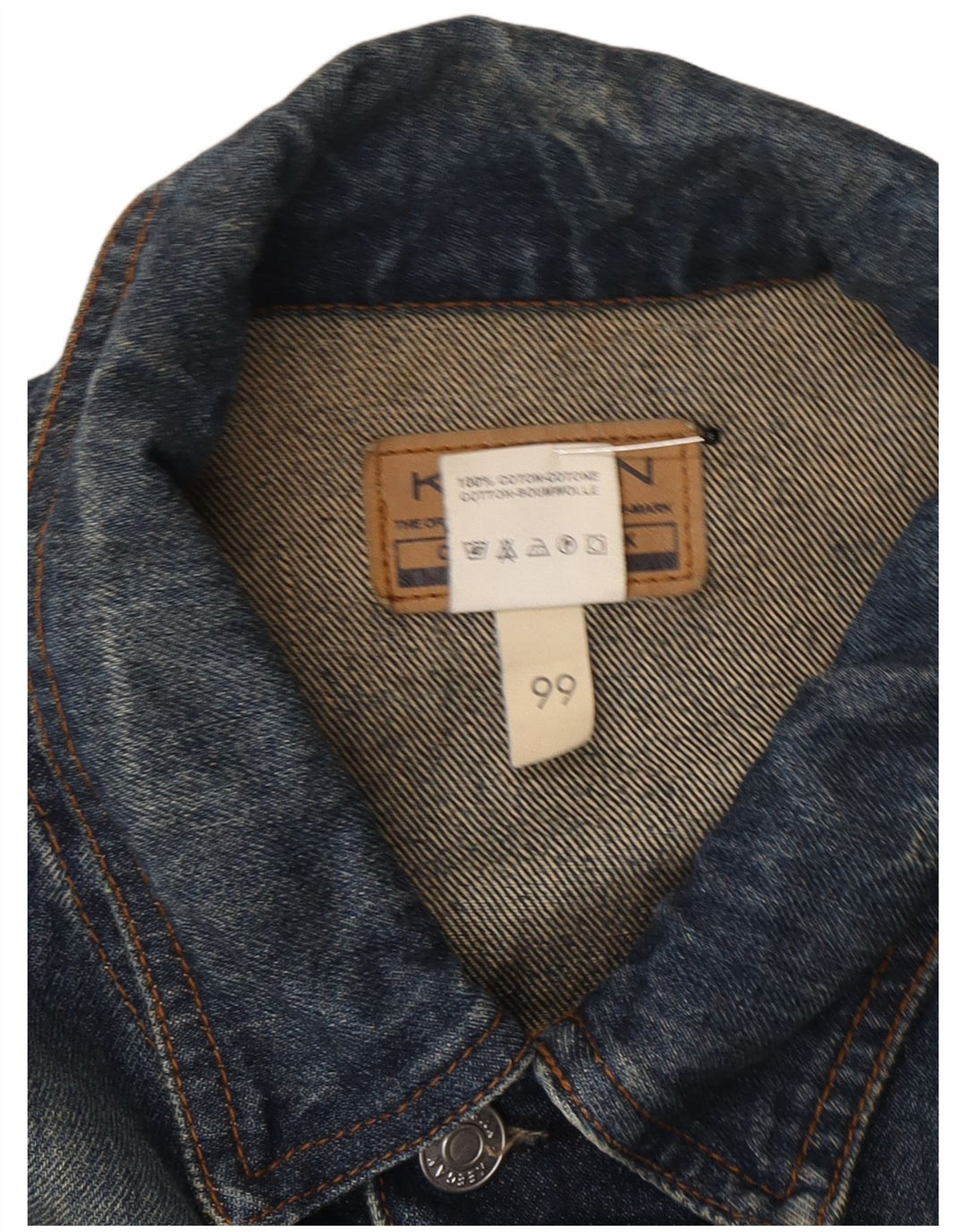 Męska kurtka dżinsowa KEEGAN UK 42 XL, niebieska, bawełniana