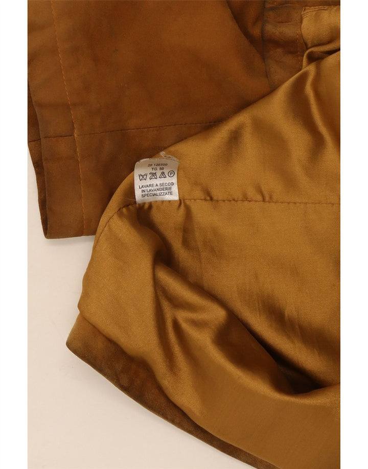 Vintage damska marynarka zapinana na 2 guziki IT 50 XL brązowa