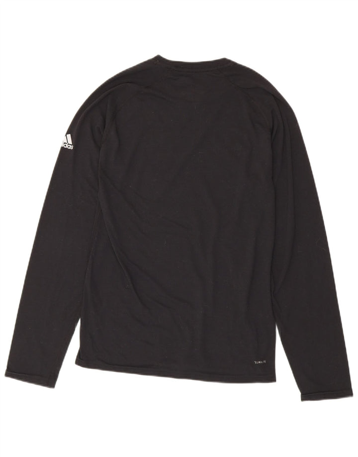 ADIDAS Mens Climalite Top Long Sleeve Small Black Polyester