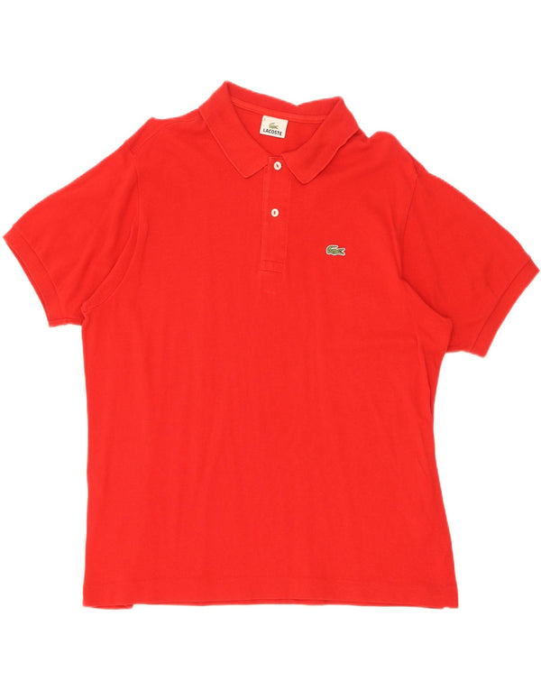 Męska koszulka polo Lacoste, rozmiar 6, XL, czerwona, bawełniana