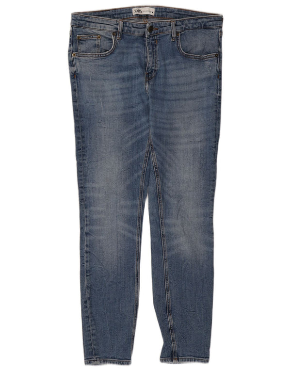 Damskie jeansy Skinny Zara EU 44 XL W34 L28 Niebieskie