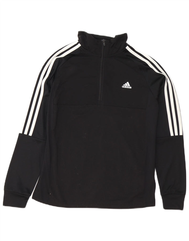 Chłopięcy dres Adidas Aeroready z zamkiem błyskawicznym na szyi, 13-14 lat, czarny