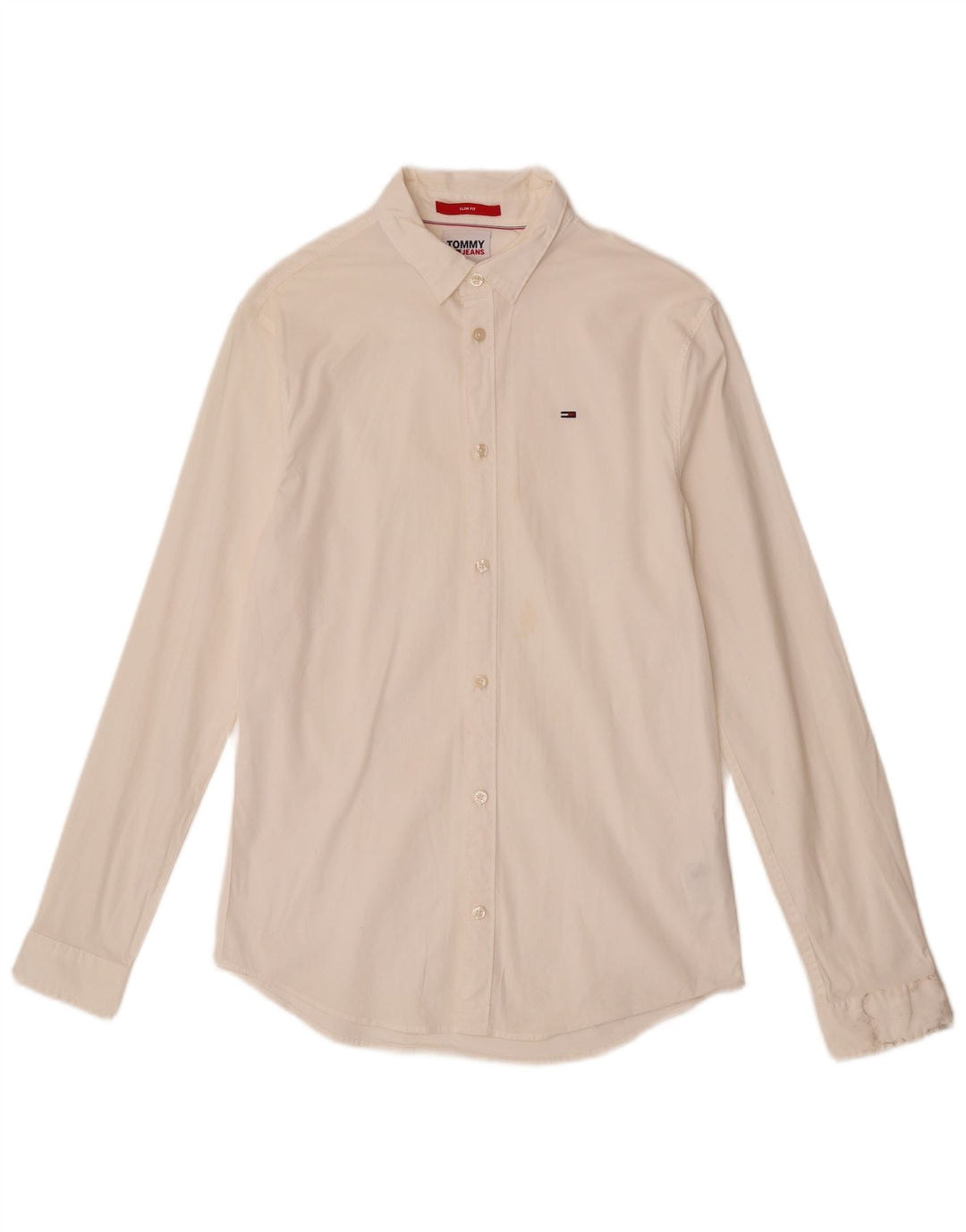 Męska koszula o dopasowanym kroju Tommy Hilfiger, średnia, biała, bawełniana